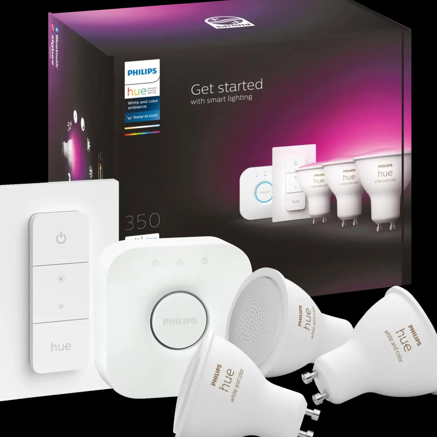 Philips Hue White and color ambiance startsæt GU10