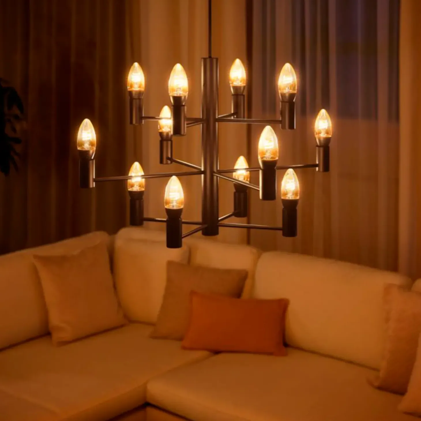 Philips Hue White LED filament kertepære E14