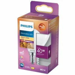Philips Kerte & Luster LED pære 40W E14 varmt skær
