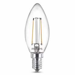 Philips Kerte LED pære E14 25W 2 pack