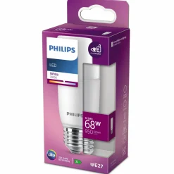 Philips LED pære E27 68W rørformede mat