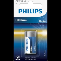 Philips Minicelle CR123A 1-blister batteri