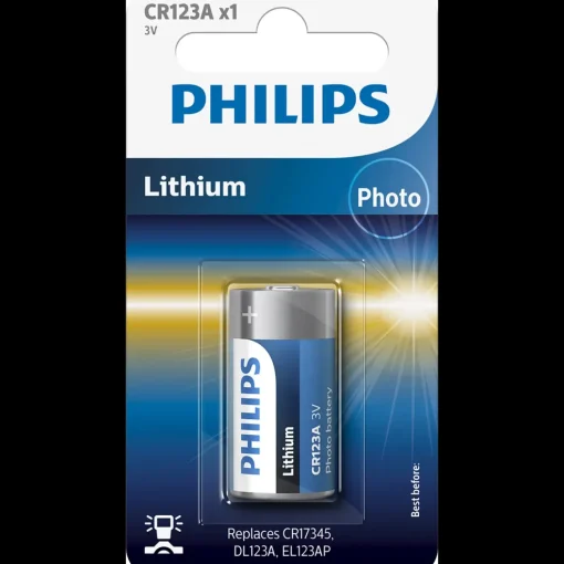 Philips Minicelle CR123A 1-blister batteri