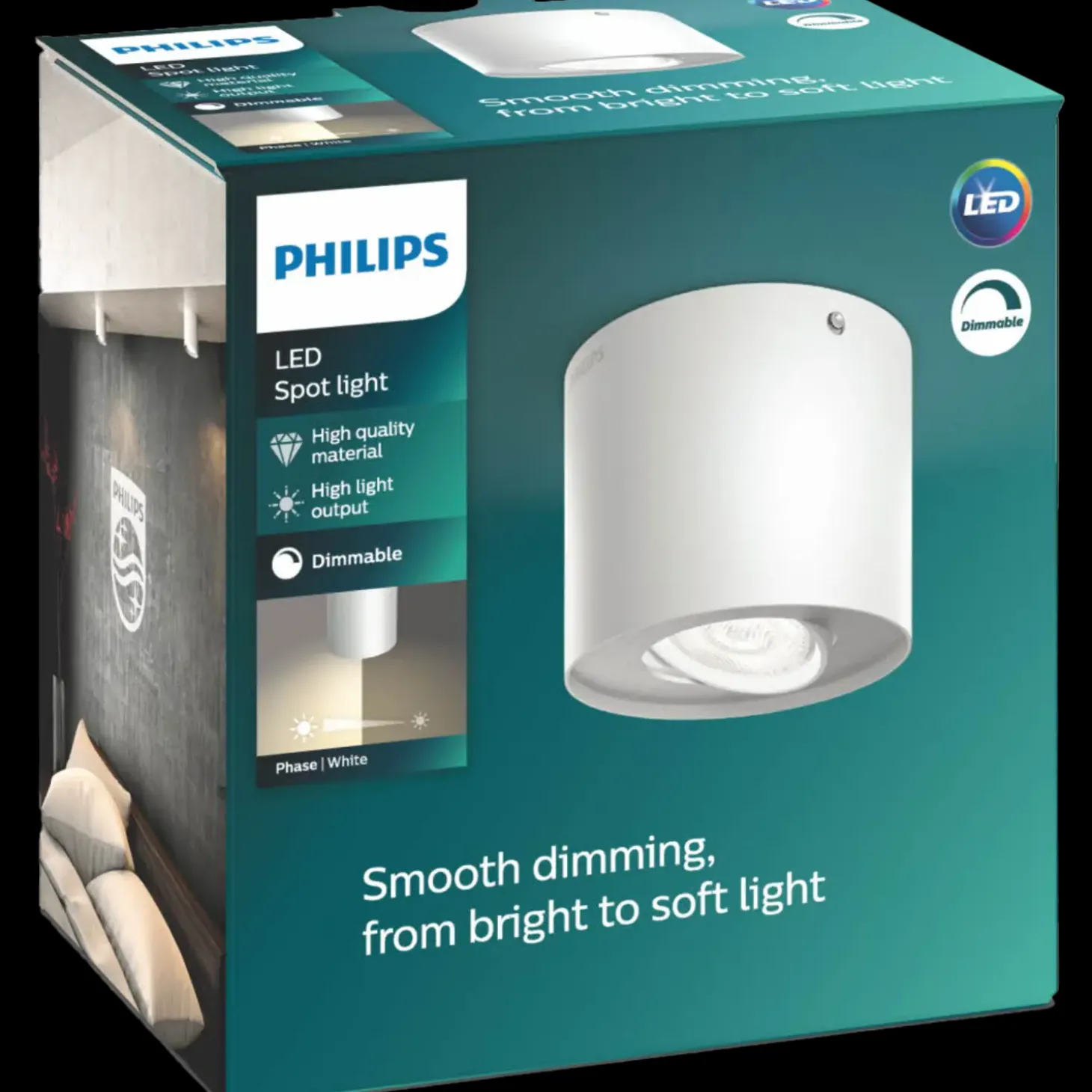 Philips Phase spot 4,5W hvid