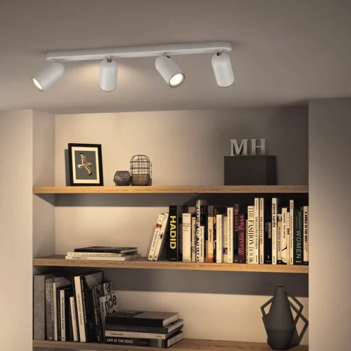 Philips Pongee spot 4x10W hvid