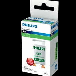 Philips S10 4-65W Ecoclick starter/glimtænder 220-240V 2 pak