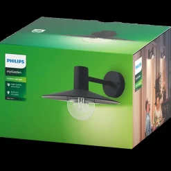 Philips Skua udendørs væglampe sort