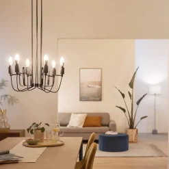 Philips Smart LED farve kertepære E14 4,9W C37 2-pak