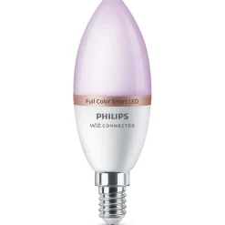 Philips Smart WiZ color LED pære E14 4,3W kerte mat