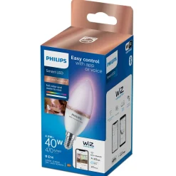 Philips Smart WiZ color LED pære E14 4,3W kerte mat
