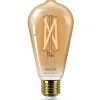Philips Smart WiZ white LED pære E27 6,7W edison guld