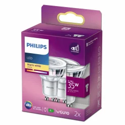 Philips Spot LED pære GU10 35W 2 pack