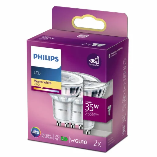 Philips Spot LED pære GU10 35W 2 pack