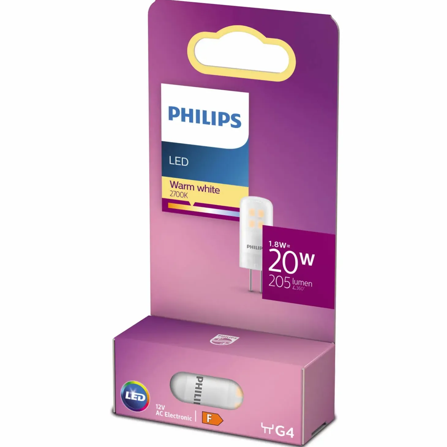 Philips Stift LED pære G4 20W 1 pack