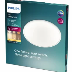 Philips Super Slim plafond Ø30 cm hvid