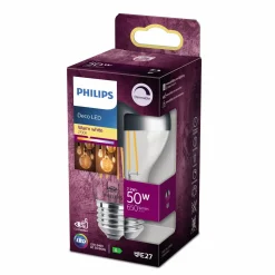 Philips Topforspejlet pære E27 50W standard klar 1 pack