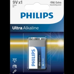 Philips Ultra alkaline 6LR61 batteri 1 stk.