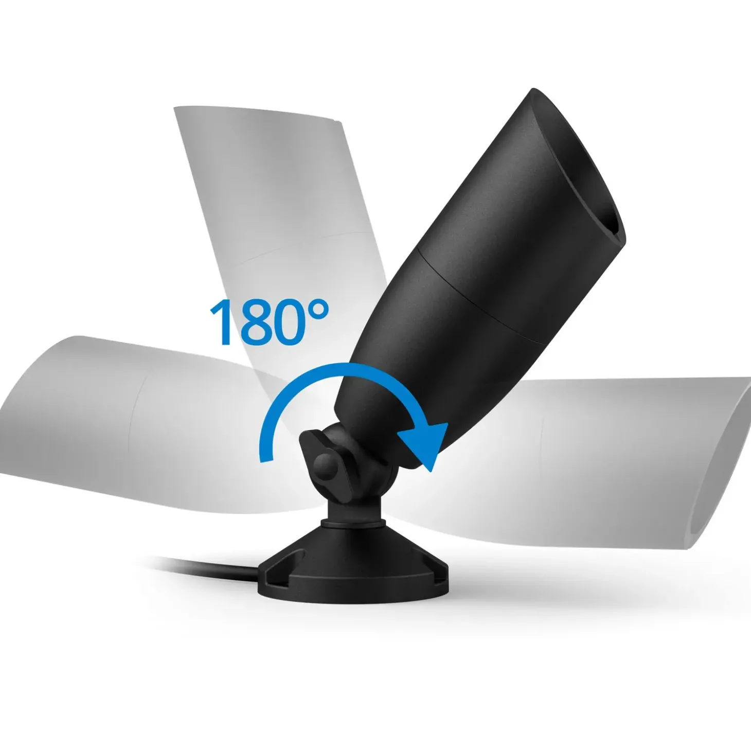 Philips WiZ udendørs bedlamper spot startsæt 10W sort