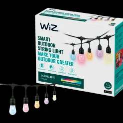 Philips WiZ udendørs lyskæde 12W 12 pærer 15 m