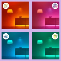 Philips WiZ udendørs lyskæde 12W 12 pærer 15 m