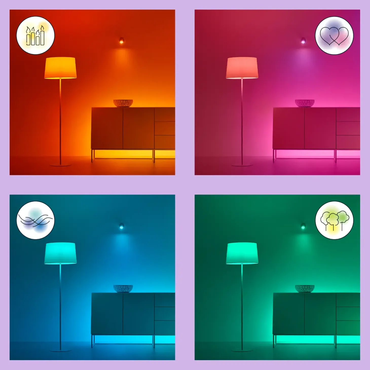 Philips WiZ udendørs lyskæde 12W 12 pærer 15 m