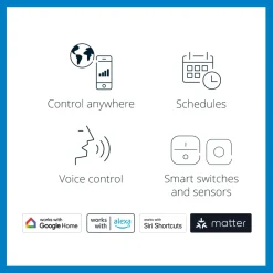 Philips WiZ udendørs lyskæde 12W 12 pærer 15 m