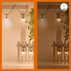 Philips WiZ udendørs lyskæde 12W 12 pærer 15 m