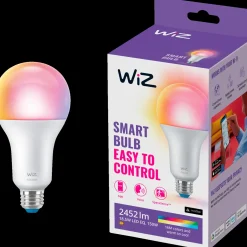 Philips WiZ Wi-Fi LED pære E27 18,5W A80 farve
