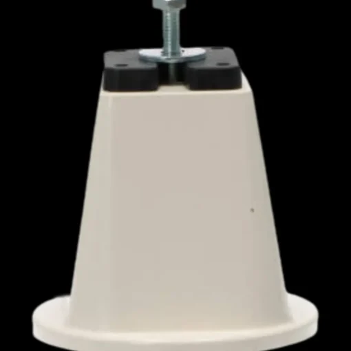 Plastfødder til varmepumpe med 50 mm bolte, Ø 105 mm