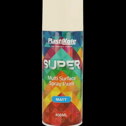 Plasti-Kote PK super mat hvid 400 ml