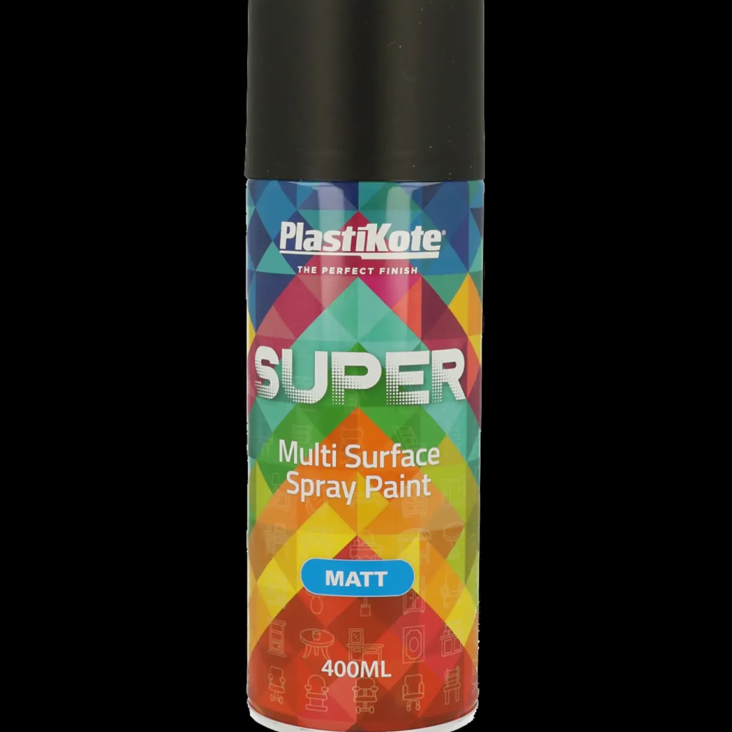 Plasti-Kote PK super mat sort 400 ml