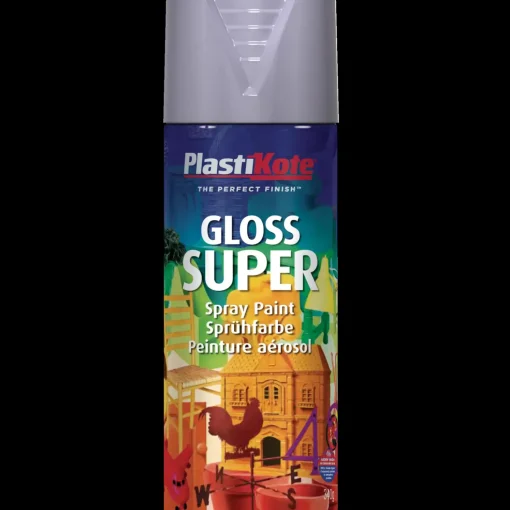 Plasti-Kote super mørk grå 400 ml