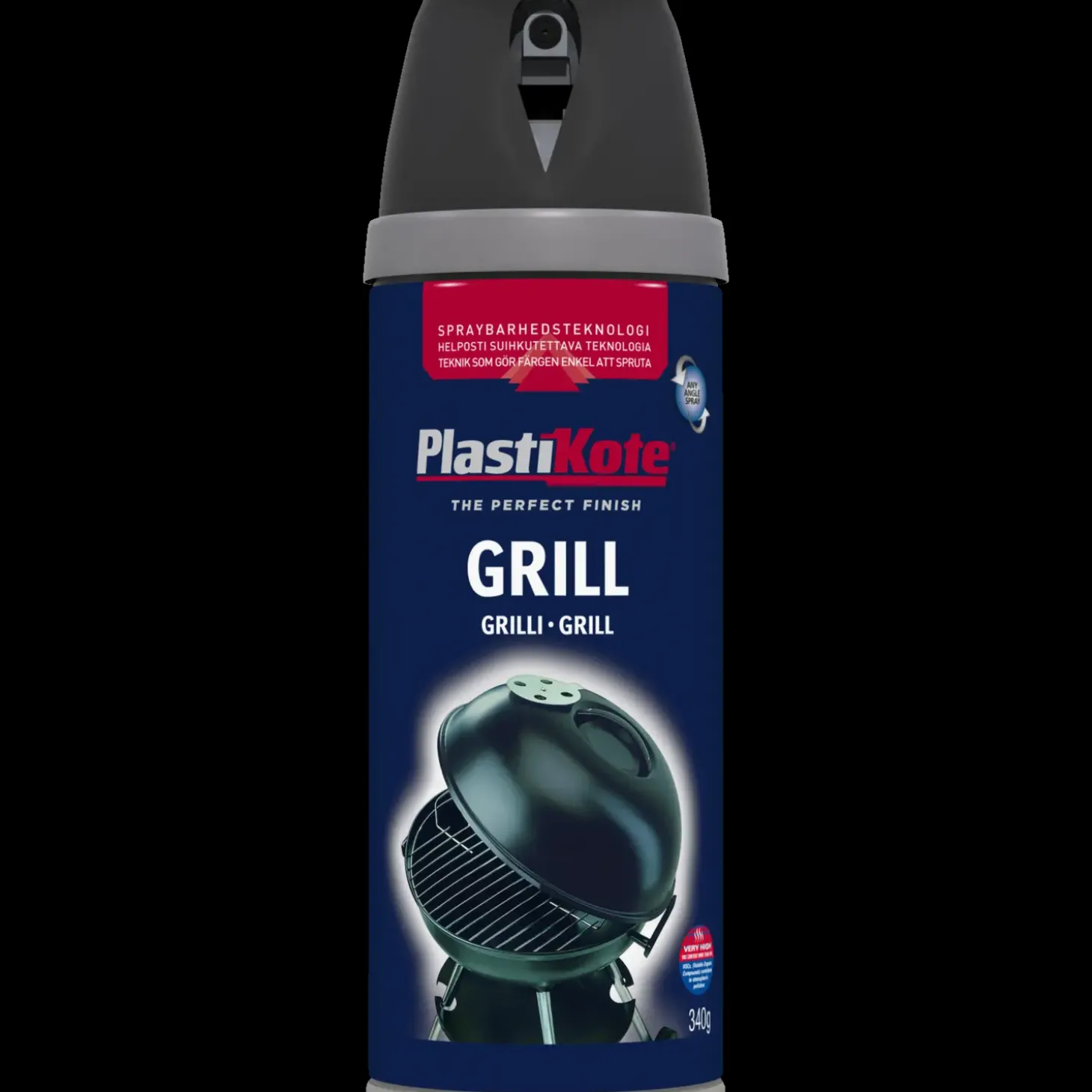 Plasti-kote twist grill spray sort 400 ml