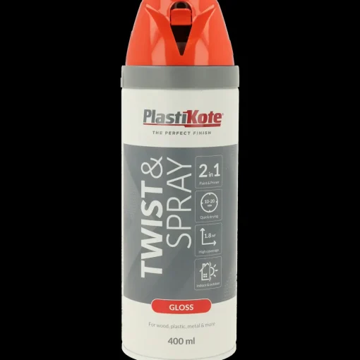 Plasti-Kote twist spraymaling 400 ml blank orange