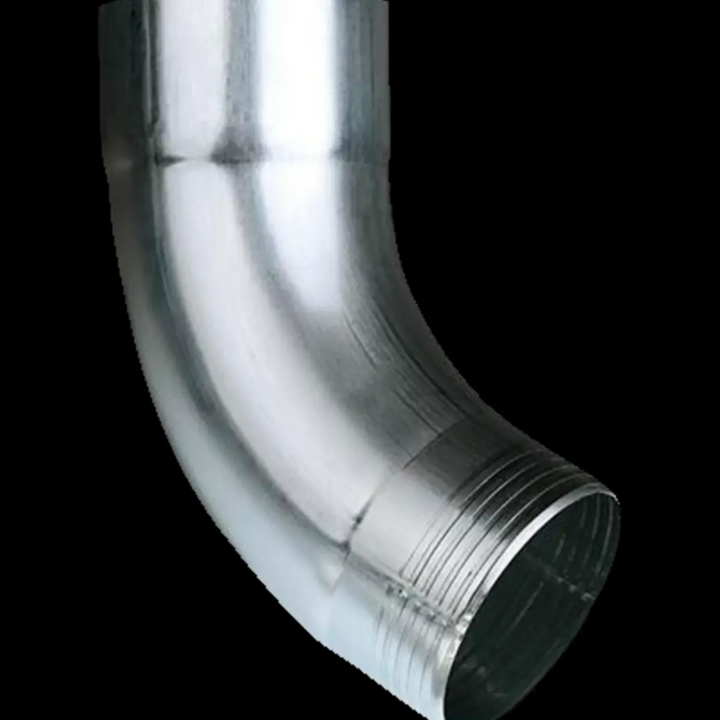 Plastmo bøjning 40° 75 mm zink