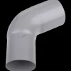 Plastmo bøjning 75 mm, 60° grå