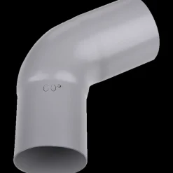 Plastmo bøjning 75 mm, 60° grå