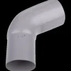 Plastmo bøjning 90 mm, 75° grå
