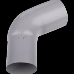 Plastmo bøjning 90 mm, 75° grå
