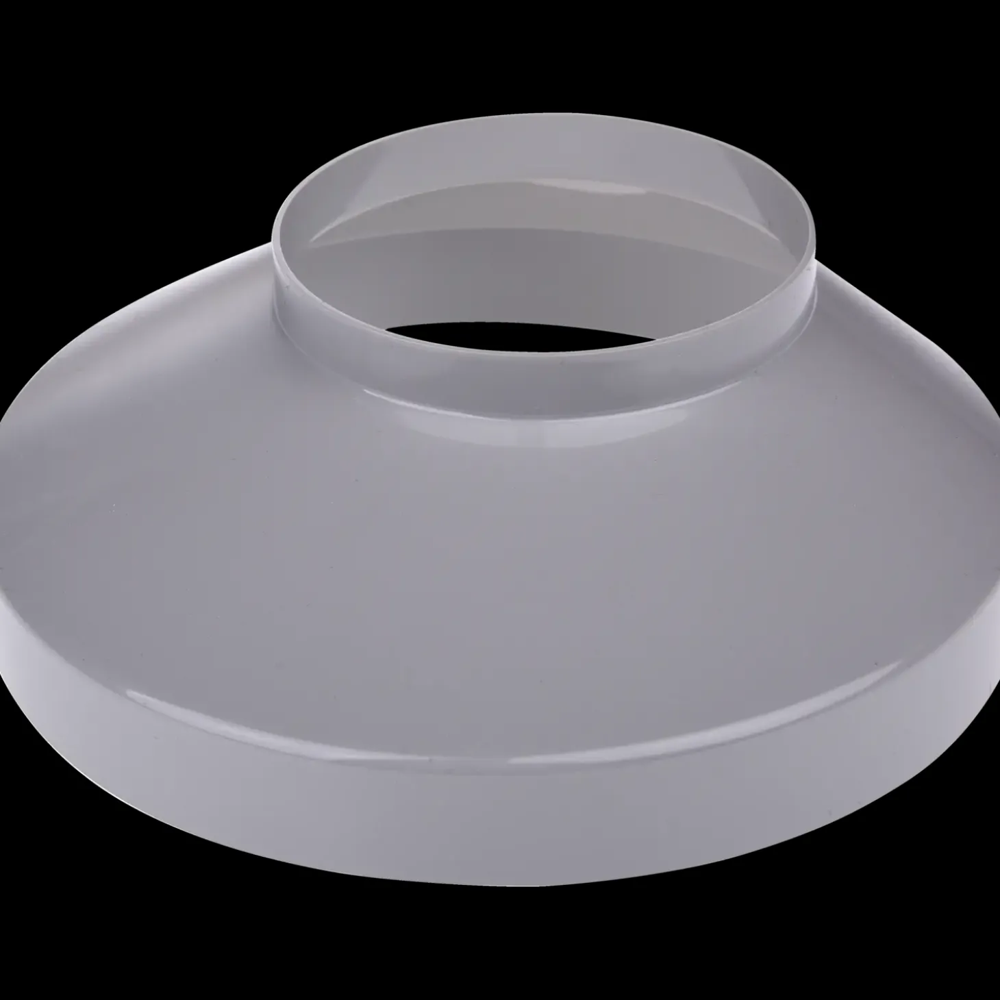 Plastmo brøndkrave 75x150 mm grå