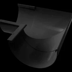 Plastmo indvendig gering nr. 10, 90° sort