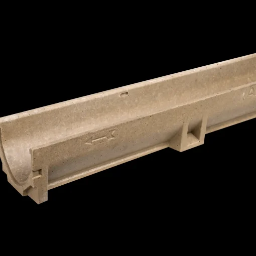 Plastmo letvægtsdræn rende u/rist polymerbeton 1000 mm