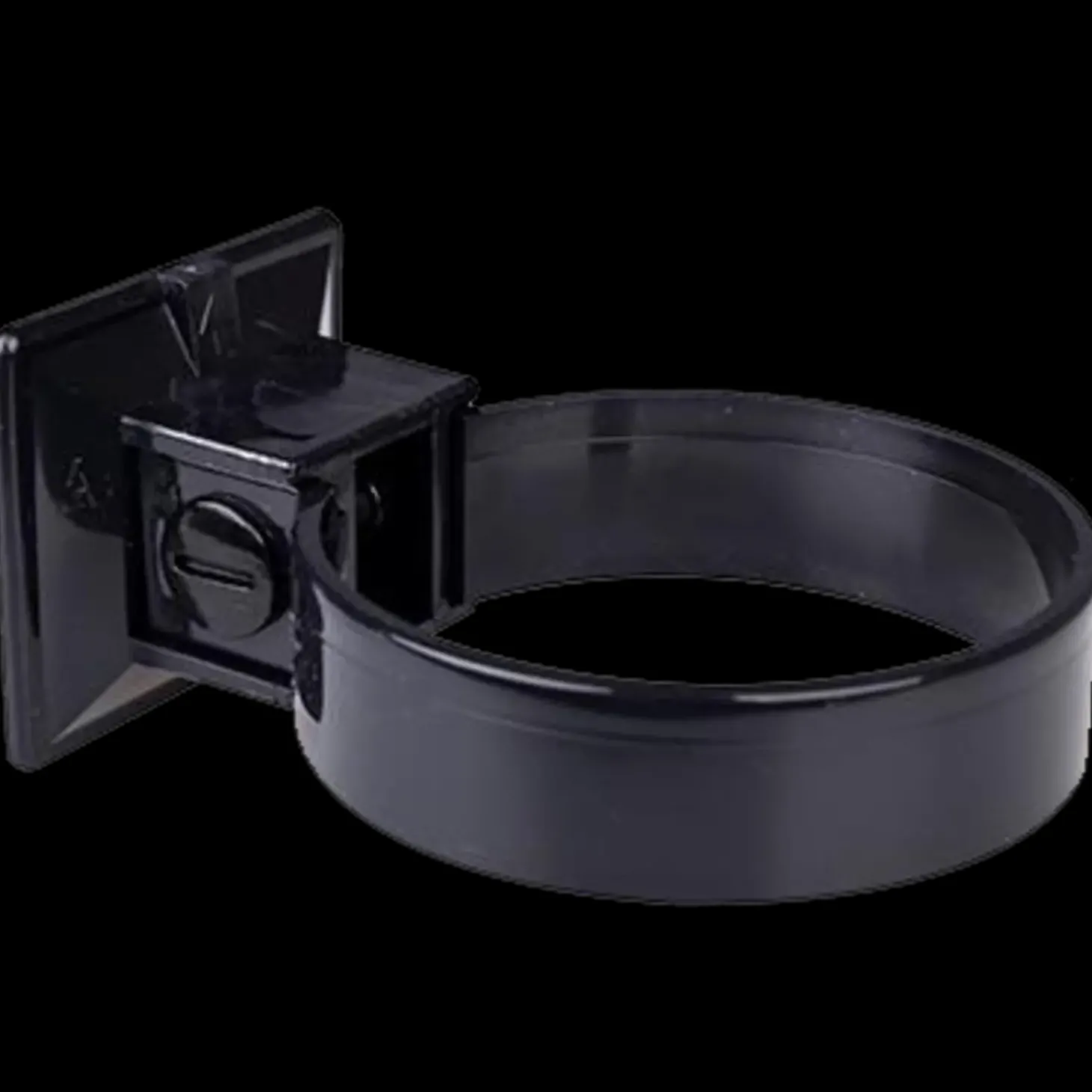 Plastmo plastrørholder 75 mm sort (2 stk)