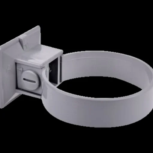 Plastmo rørholder 90 mm grå