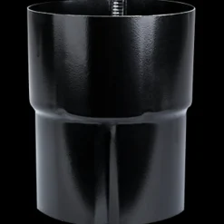 Plastmo rørsamlemuffe 75 mm stål sort