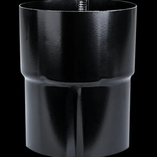 Plastmo rørsamlemuffe 75 mm stål sort