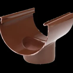 Plastmo tudstykke nr. 12, 75 mm brun