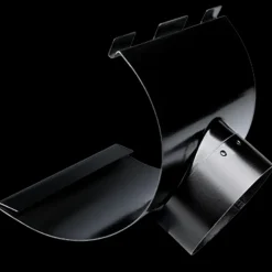 Plastmo tudstykke nr. 12, 90 mm stål sort