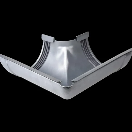 Plastmo udvendig gering m/gummi nr. 11, 90° aluzink