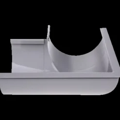 Plastmo udvendig gering nr. 12, 90° grå